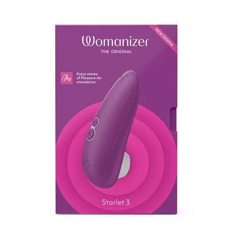 Womanizer Starlet 3 Rechargeable Silicone Compact Pleasure Air Clitoral Stimulator Turquoise in Violet