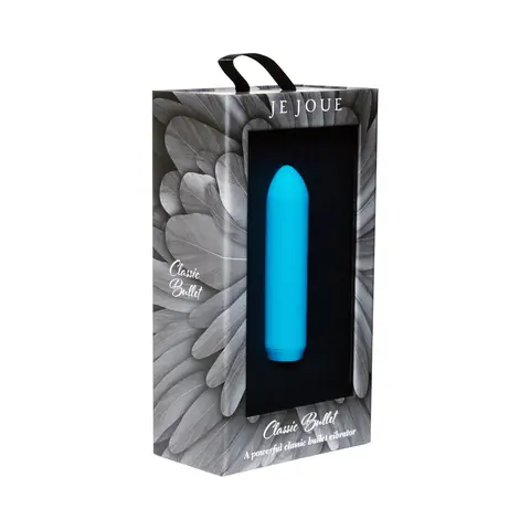 Je Joue Classic Bullet Vibrator Rechargeable Silicone with Finger Sleeve Teal