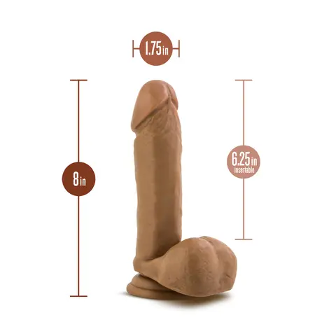 Dr. Skin Dr. William 8 in. Dildo with Balls in Tan