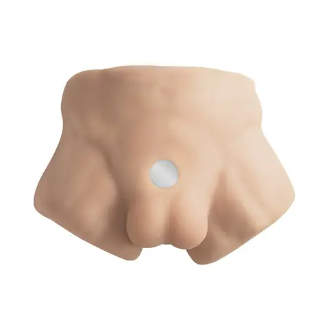 SILEX-D Apollo S Torso with 7 in. Liquid Silicone Model 2 Dildo Vanilla