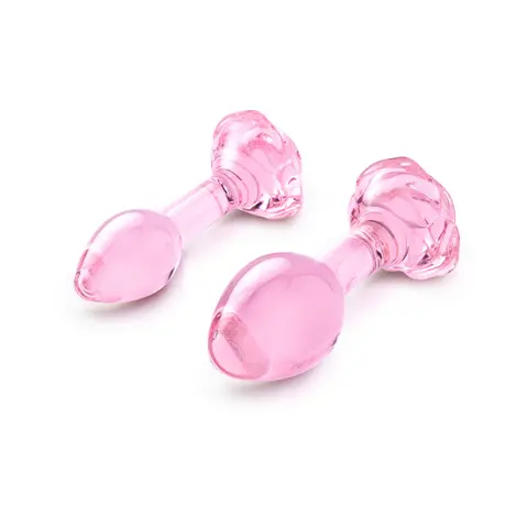 b-Vibe Pink Roses Training Plug Set