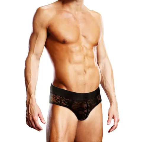 Prowler Lace Brief Black S