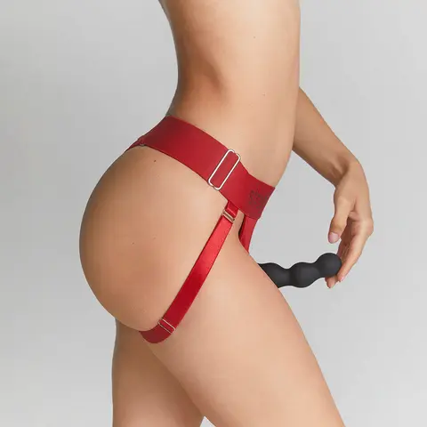 Strap-On-Me Harness Lingerie Unique One Size in Red