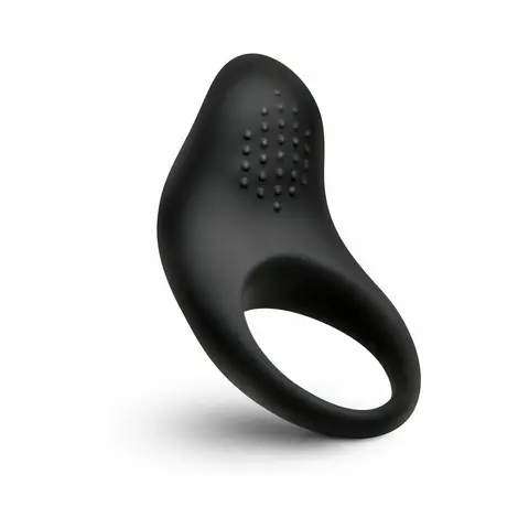 BANG! Vibrating Silicone Cock Ring Black