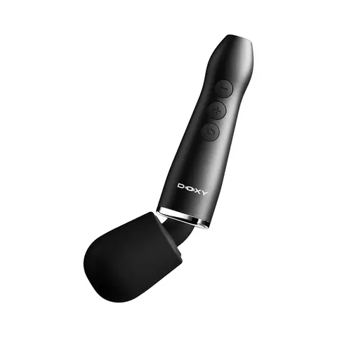 Doxy Go Travel-Sized Wand Massager in Black