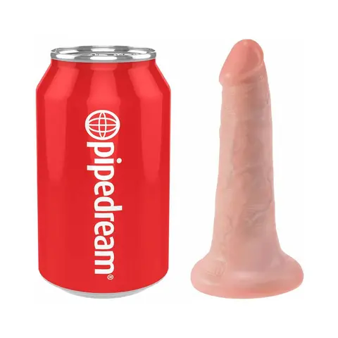 King Cock 5 in. Cock Realistic Dildo With Suction Cup Beige
