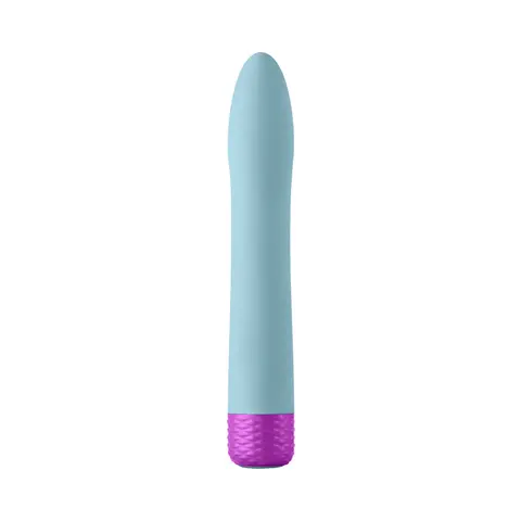 FemmeFunn Densa Bullet Rechargeable Dual Density Silicone Slimline Vibrator in Blue