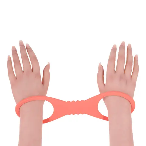 Sportsheets Sex & Mischief Peaches 'n CreaMe Large Silicone Cuffs