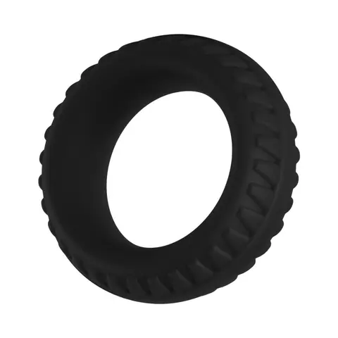 Forto F-12 Liquid Silicone Cockring 35mm in Black
