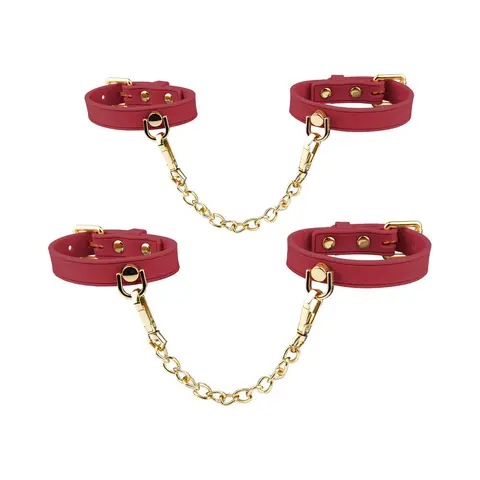 Temptasia Ardor Wrist & Ankle Restraints in Red