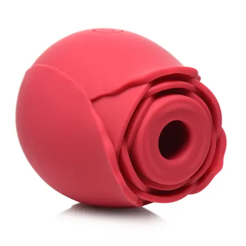 Bloomgasm 10X Wild Rose Silicone Suction Clit Stimulator in Red