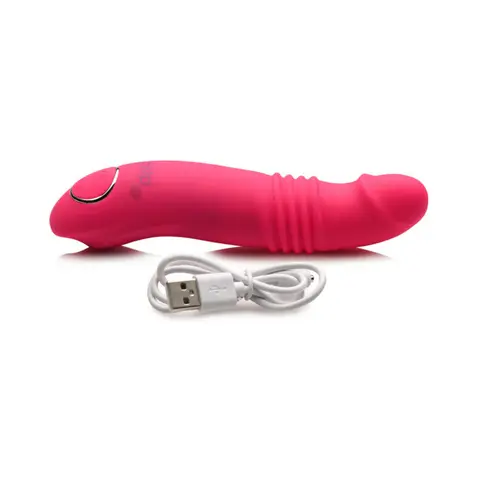 Gossip Blasters 7X Thrusting Silicone Vibrator Magenta