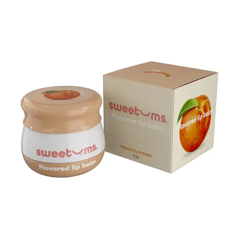 Sweetums Flavored Lip Balm in Peach
