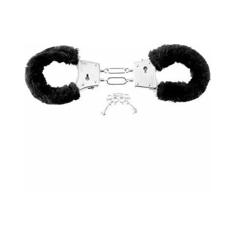 Fetish Fantasy Series Beginner's Furry Cuffs in Black