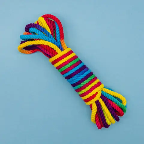 Emojibator Funfetti Rainbow Bondage Rope 26.25 '