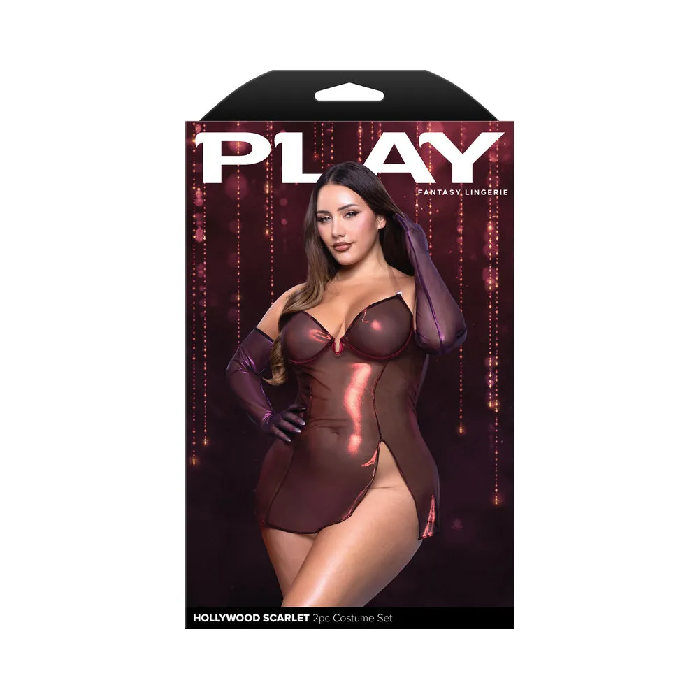 Fantasy Lingerie Play Hollywood Scarlet 2-Piece Character Costume Set XL/2XL