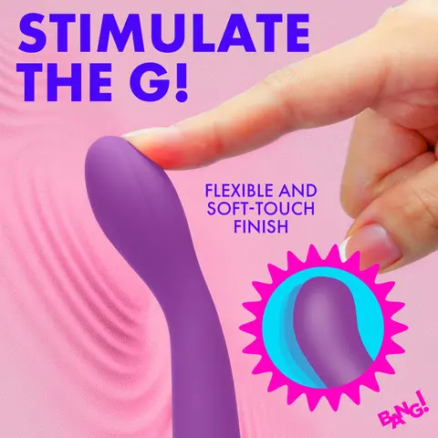 BANG! G-Spot Flexible Silicone Vibrator in Purple