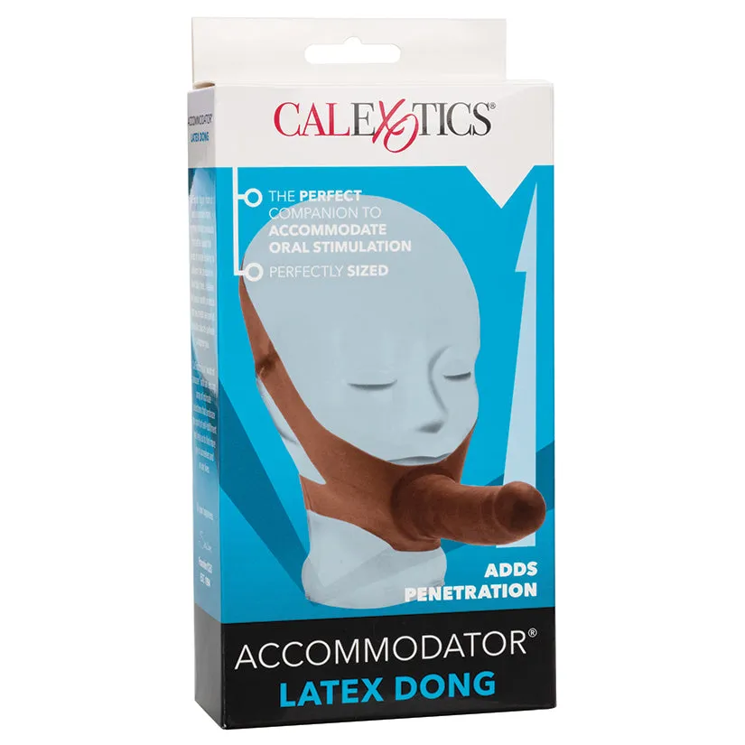 The Original Accommodator Latex Dong Brown 5 in.