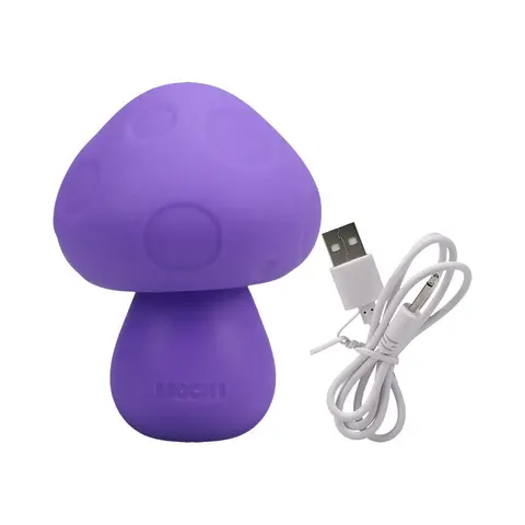 Mochi Mushroom Rechargeable Silicone Vibe in Purple