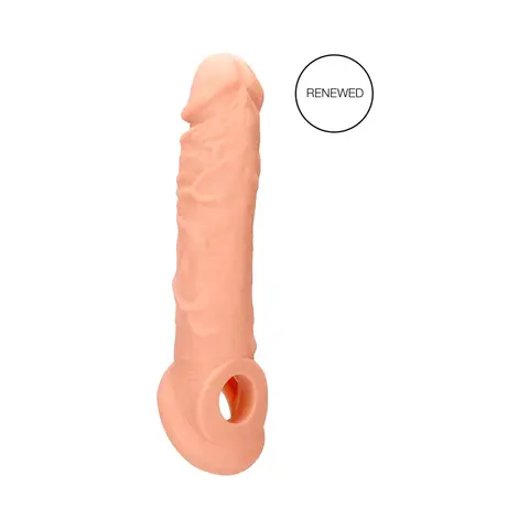 RealRock Skin 8 in. Penis Extender Sling in Beige