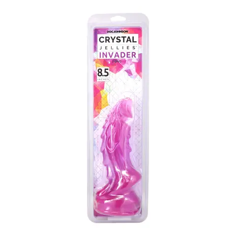 Crystal Jellies Invader 8.5 in. Dildo in Purple