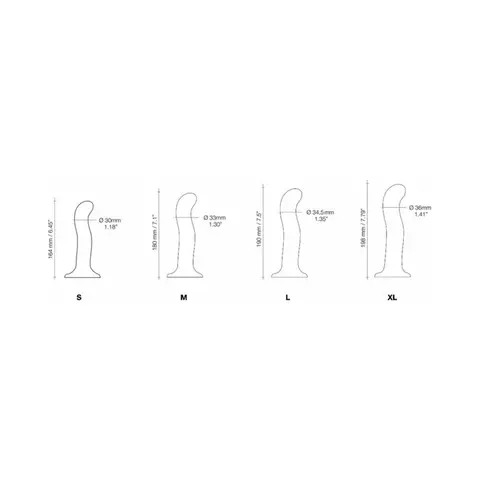 Strap-On-Me P&G-Spot Dildo Black XLarge