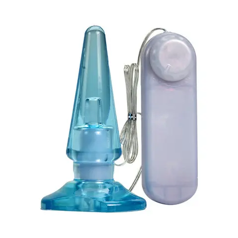 B Yours Basic Anal Pleaser Remote-Controlled Vibrating Anal Plug in Blue