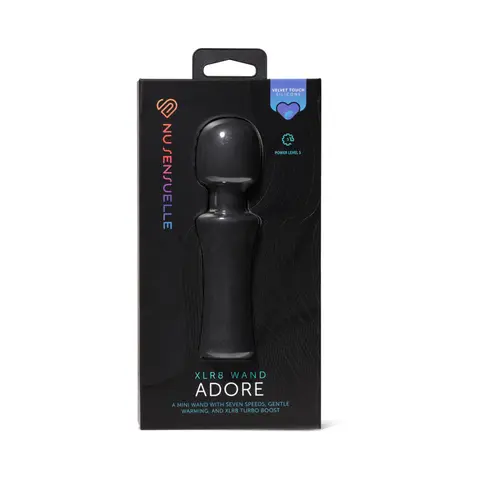 Nu Sensuelle Adore XLR8 Wand with Heat in Black