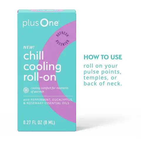 Chill Cooling Roll-On – Instant Hot Flash Support with Peppermint, Menthol & Ashwagandha