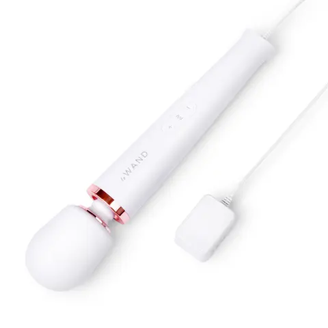 Le Wand Plug-In Vibrating Massager in White