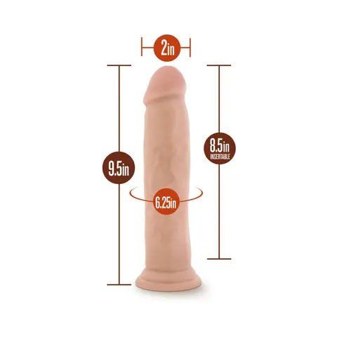 Dr. Skin Realistic 9 in. Dildo in Beige