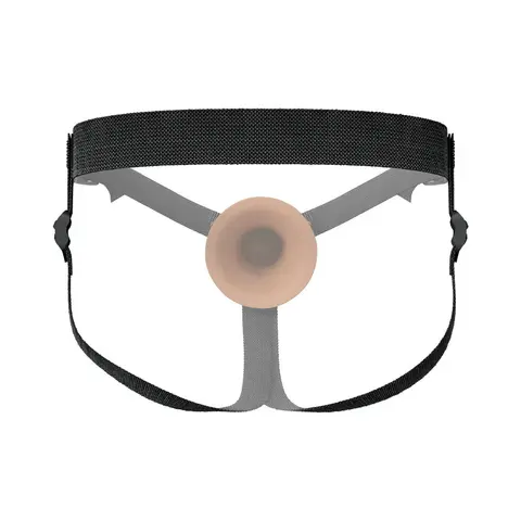 Fantasy X-Tensions Elite Silicone Hollow Strap-On Dual Density 5 in. in Brown