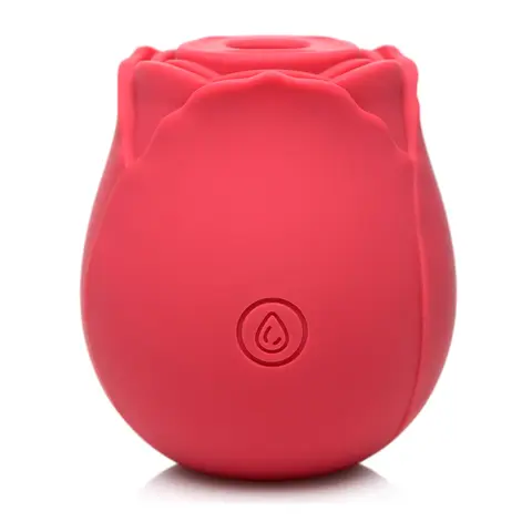 Bloomgasm 10X Wild Rose Silicone Suction Clit Stimulator in Red