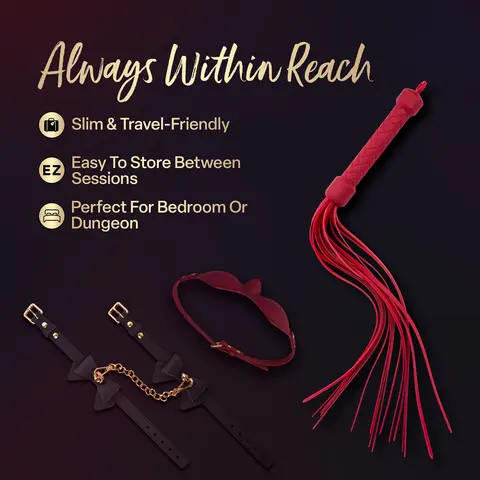 Temptasia Ardor Flogger in Red