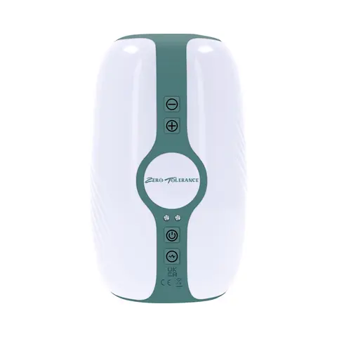 Zero Tolerance Touchdown Rechargeable Vibrating Tightening Stroker Silicone White
