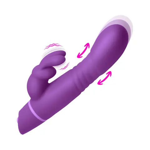 BANG! Silicone Rabbit Vibrator in Purple