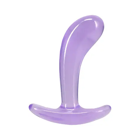 Crystal Jellies Curved Anal Trainer Set in Purple