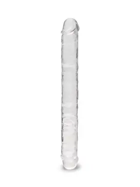15 inch double ended clear jelly dildo