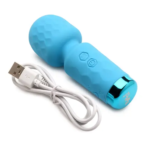 BANG! 10X Mini Silicone Wand in Blue