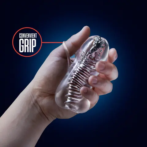 RIZE! Squeezy Ergonomic Stroker Clear