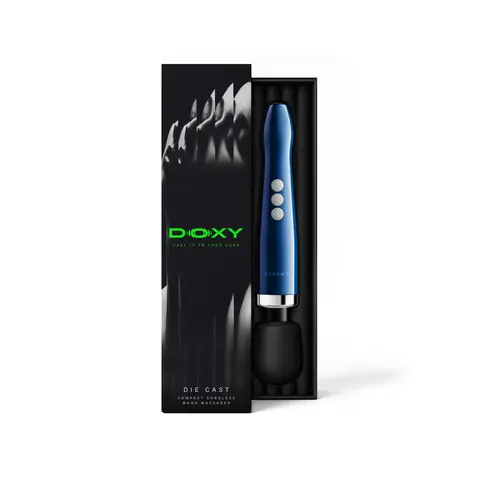Doxy Die Cast Compact Cordless Wand in Blue