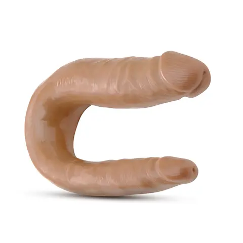 Dr. Skin Mini Double Dong Realistic 12 in. Dual-Ended Dildo in Tan