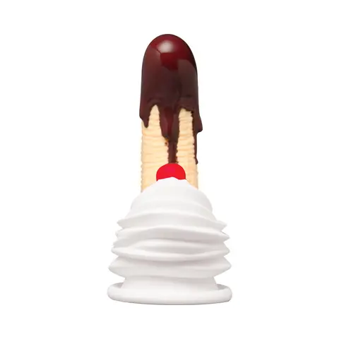 Simply Sweet Chocolate Dipped Banana Split Premium Silicone Dildo