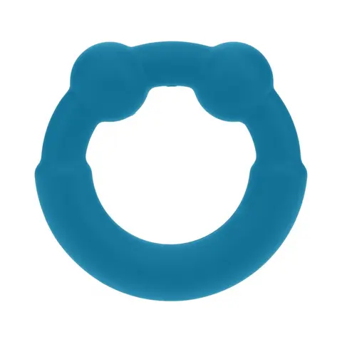 LEVELZ Metal & Silicone Cock Ring in Teal