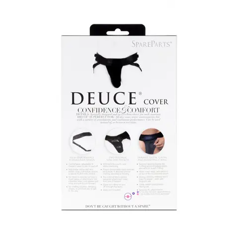 SpareParts Deuce Cover Underwear Harness Black (Double Strap) Size A Nylon