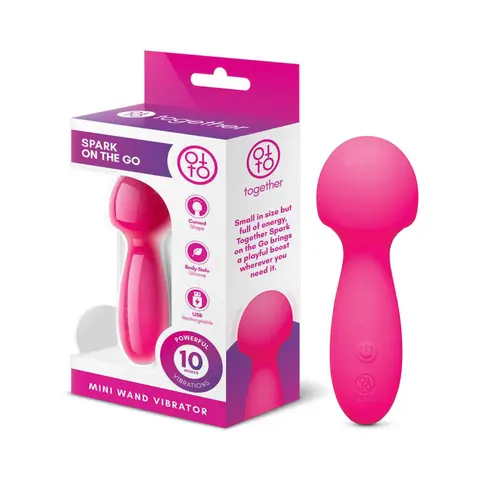 Together Spark On The Go Mini Wand Vibrator