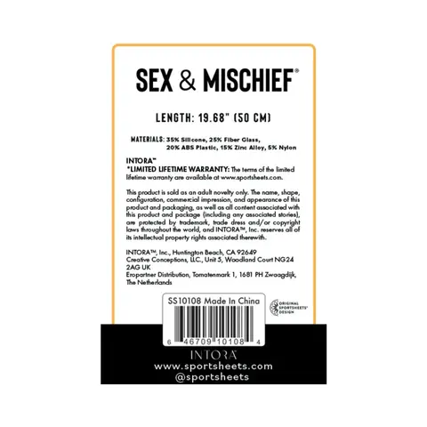 Sportsheets Sex & Mischief Lace Silicone Crop