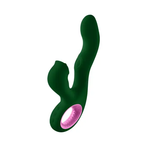 FemmeFunn Pallina Triple Action Thumping Rabbit Vibrator Dark Green