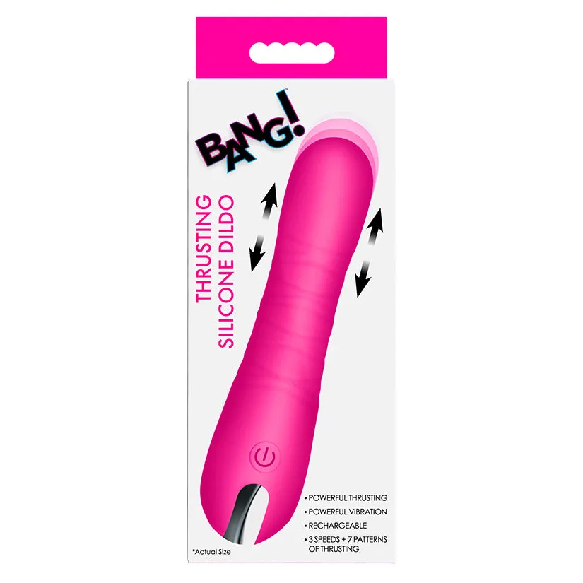 Bang! Thrusting Silicone Dildo in Pink