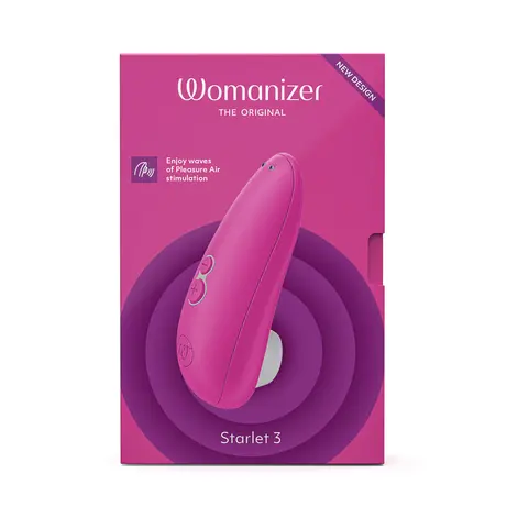Womanizer Starlet 3 Rechargeable Silicone Compact Pleasure Air Clitoral Stimulator Turquoise in Pink